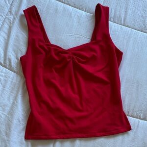 Elegant Scarlet Camisole Top